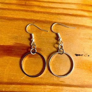 Handmade Small Silver Hoop Earrings